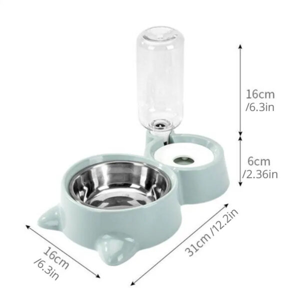 Pet Dog Cat Bowl Fountain Automatic Food Water Feeder Container For Cats Dogs Drinking Pet Articles  Pet Cat Water Dispenser, Automatic Gravity Cat Water Bowl - Image 6