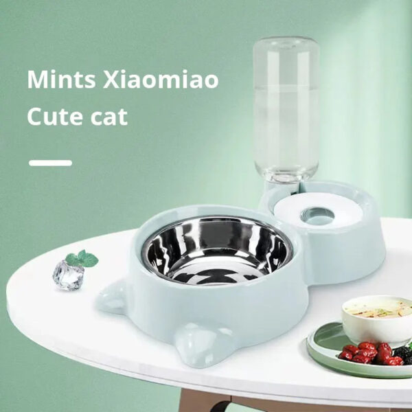 Pet Dog Cat Bowl Fountain Automatic Food Water Feeder Container For Cats Dogs Drinking Pet Articles  Pet Cat Water Dispenser, Automatic Gravity Cat Water Bowl - Image 8